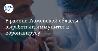 В районе Тюменской области выработали иммунитет к коронавирусу