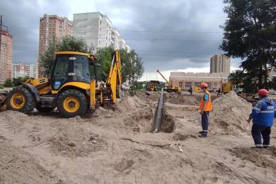 Проложен газопровод под дорогой на улице 50 лет НЛМК в Липецке