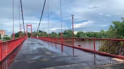В Пензе завершилось обновление подвесного моста через Суру