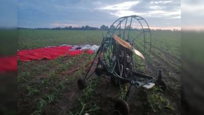 Белорусские пограничники сбили беспилотный мотопараплан на границе с Литвой