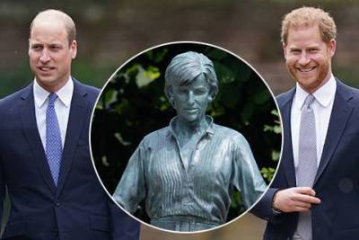 Принцы Уильям и Гарри открыли памятник принцессе Диане в Лондоне