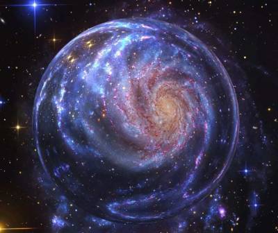Астрономы NASA с помощью гигантской космической «лупы» смогли изучить далекую галактику