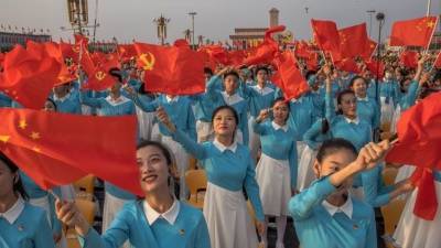 Красочное видео: в Китае с размахом отметили 100-летие Компартии