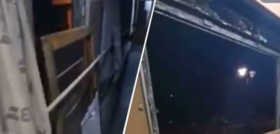 "Окно в Европу": В поезде "Укрзализныци" выпало окно