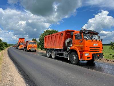 В Починковском районе идет ремонт дороги по нацпроекту