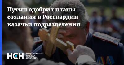 Путин одобрил планы создания в Росгвардии казачьи подразделения