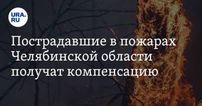 Пострадавшие в пожарах Челябинской области получат компенсацию