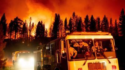 Лесные пожары в Калифорнии привели к эвакуациям в Неваде