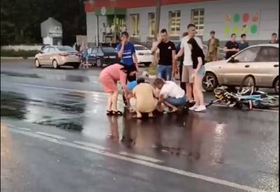 Мотоциклист сбил ребёнка на Московском шоссе Рязани