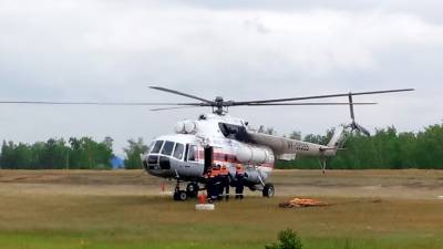Для тушения пожаров в Якутии задействовали вертолёты