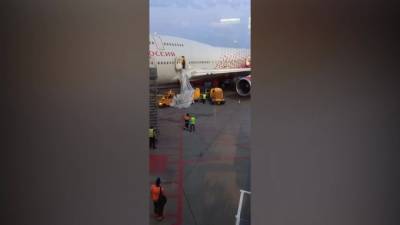 Пассажир из-за духоты открыл аварийный выход самолета в Шереметьево