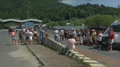 Протесты на словацкой границе