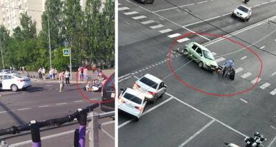В воскресенье вечером в Петербурге произошло два ДТП с участием мотоциклистов