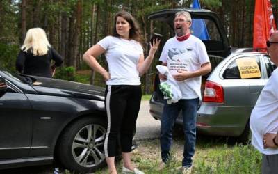 Литовские активисты с шашлыками «защитили» государственную границу