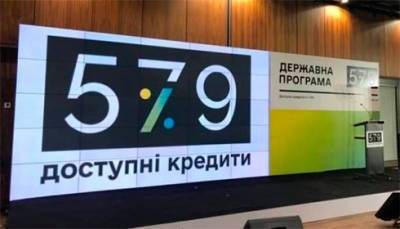 По программе «5-7-9» уже выдали 51,3 миллиарда гривень кредитов