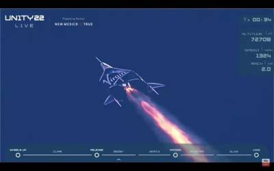 Virgin Galactic запустила Ричарда Брэнсона в космос