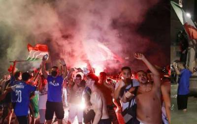 Италия празднует победу сборной по футболу на Евро-2020: впечатляющие фото и видео