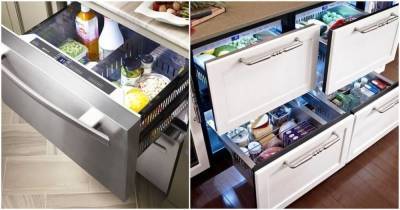Лучшие примеры реализации размещения мини-холодильника на маленькой кухне