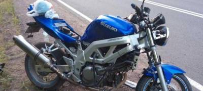 Мотоциклист получил травмы в ДТП на юге Карелии