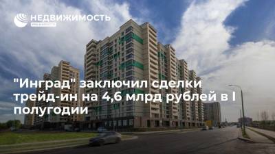 "Инград" заключил сделки трейд-ин на 4,6 млрд рублей в I полугодии