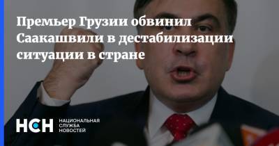 Премьер Грузии обвинил Саакашвили в дестабилизации ситуации в стране