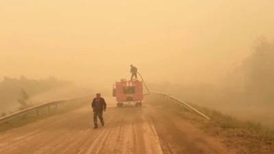 Борьба с лесными пожарами продолжается в российских регионах