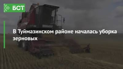 В Туймазинском районе началась уборка зерновых