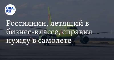 Россиянин, летящий в бизнес-классе, справил нужду в самолете