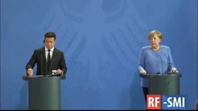Совместная пресс-конференция Меркель и Зеленского: