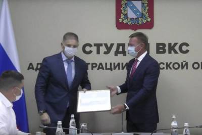 Замгубернатора Курской области Андрей Белостоцкий удостоен Почетной грамоты Совфеда РФ