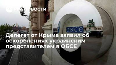 Делегат от Крыма заявил об оскорблениях от украинского представителя на заседании в ОБСЕ