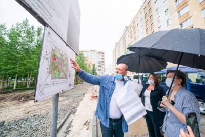 Сквер имени Муравленко в Радужном обновят к середине августа