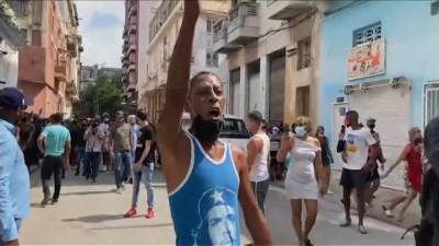 Новости на "России 24". Протесты на Кубе не стихают