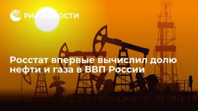 Росстат сообщил о сокращении доли нефтегазового сектора в российском ВВП до 15,2%