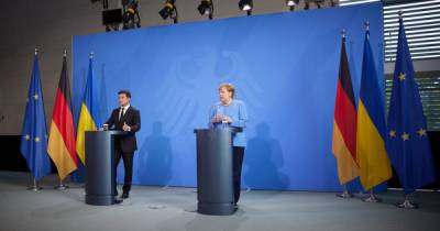 Зеленский на пресс-конференции с Меркель допустил серьезную ошибку, говоря о газе
