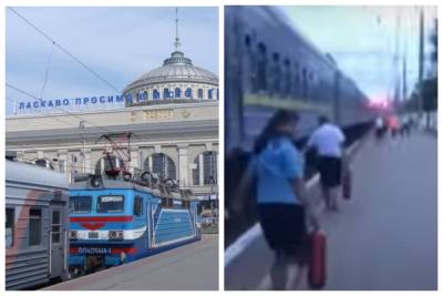 Одесский поезд загорелся во время движения: видео ЧП - politeka.net - Украина - Одесса - Одесская обл. - район Березовский