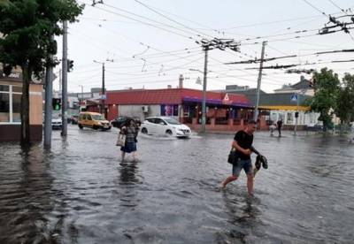 В Житомире пронесся ураган с градом (фото)