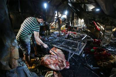Более 60 человек погибли при пожаре в ковидном госпитале в Ираке
