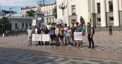 &quot;Это сговор корпораций&quot;, — ІТ-шники под Радой устроили акцию против &quot;Дія City&quot;