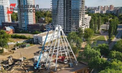 Строительство 50-метрового колеса обозрения началось в Нижнем Новгороде