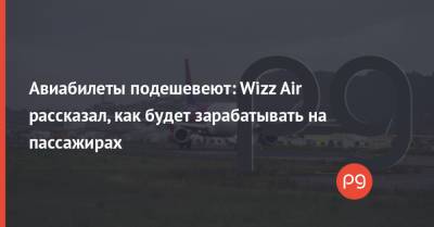 Авиабилеты подешевеют: Wizz Air рассказал, как будет зарабатывать на пассажирах