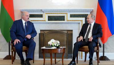 Встреча президентов Беларуси и России в Санкт-Петербурге