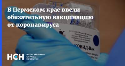 В Пермском крае ввели обязательную вакцинацию от коронавируса
