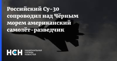 Российский Су-30 сопроводил над Чёрным морем американский самолёт-разведчик