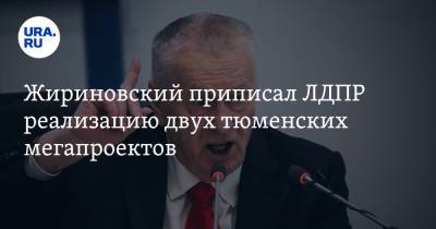 Жириновский приписал ЛДПР реализацию двух тюменских мегапроектов