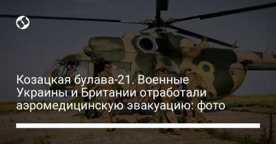 Козацкая булава-21. Военные Украины и Британии отработали аэромедицинскую эвакуацию: фото