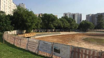 Реконструкция Ясного пруда на северо-востоке Москвы завершится до конца лета