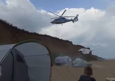 Вертолет одесского магната разрушил пляжный городок отдыхающих