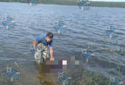 Фото с места событий: в Снетковском озере найден труп мужчины