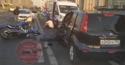 Смертельное ДТП с мотоциклом и иномаркой произошло в Москве